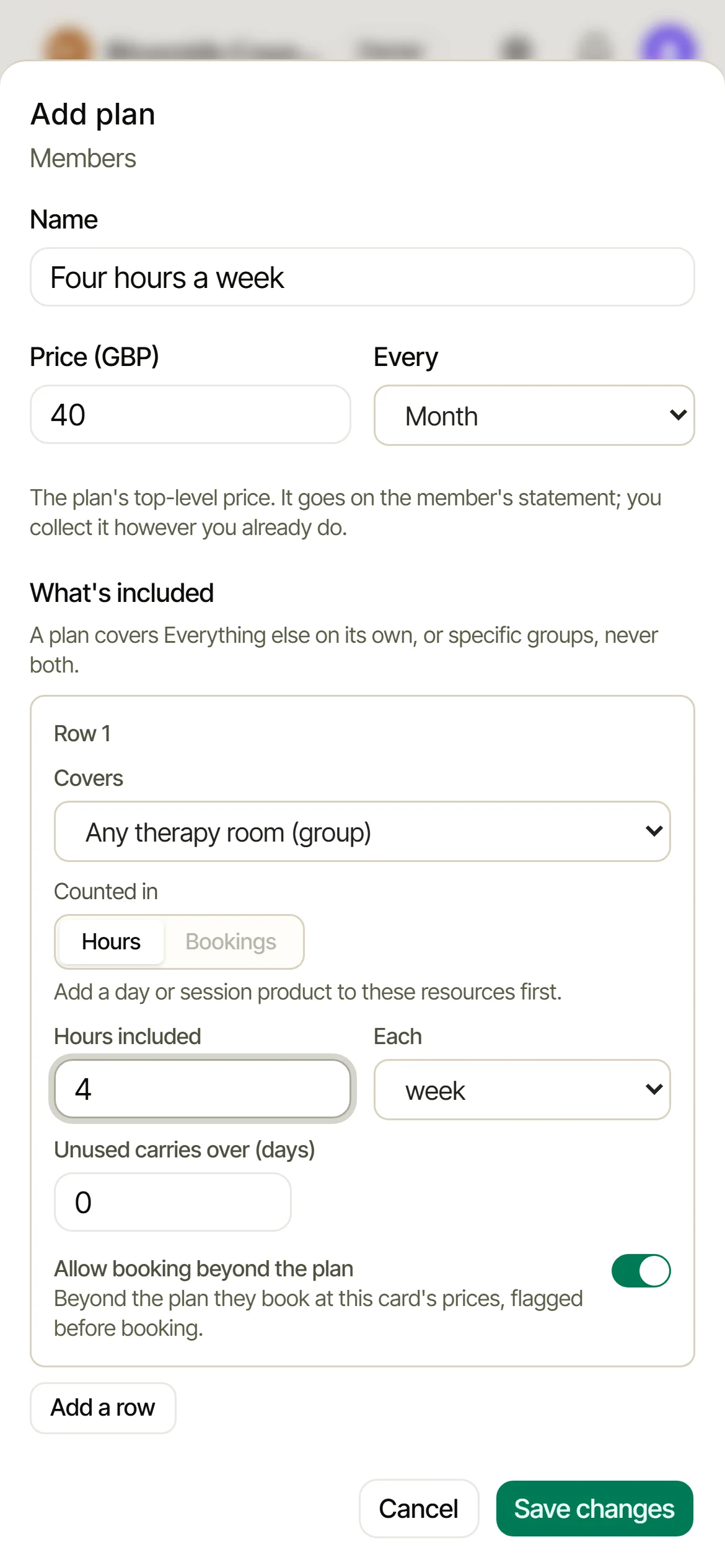 Adding a membership plan